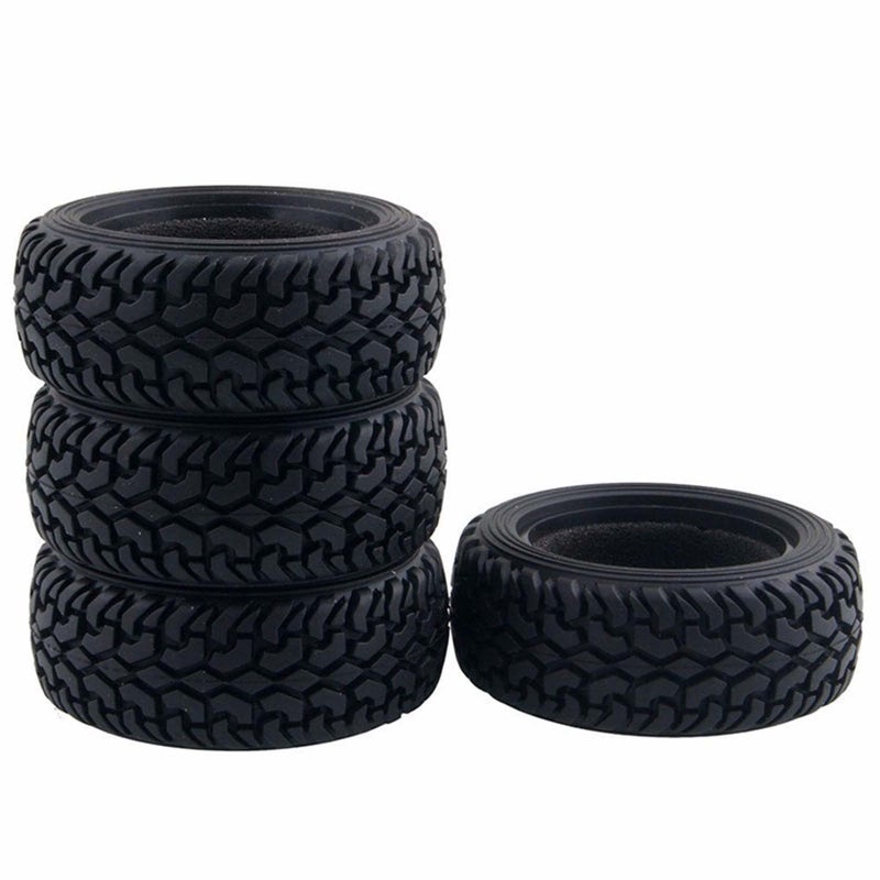 LAFEINA 4PCS 75mm RC Rally Car Grain Rubber Tires for 1:10 RC On Road Car Tamiya HSP HPI Kyosho - Image 4